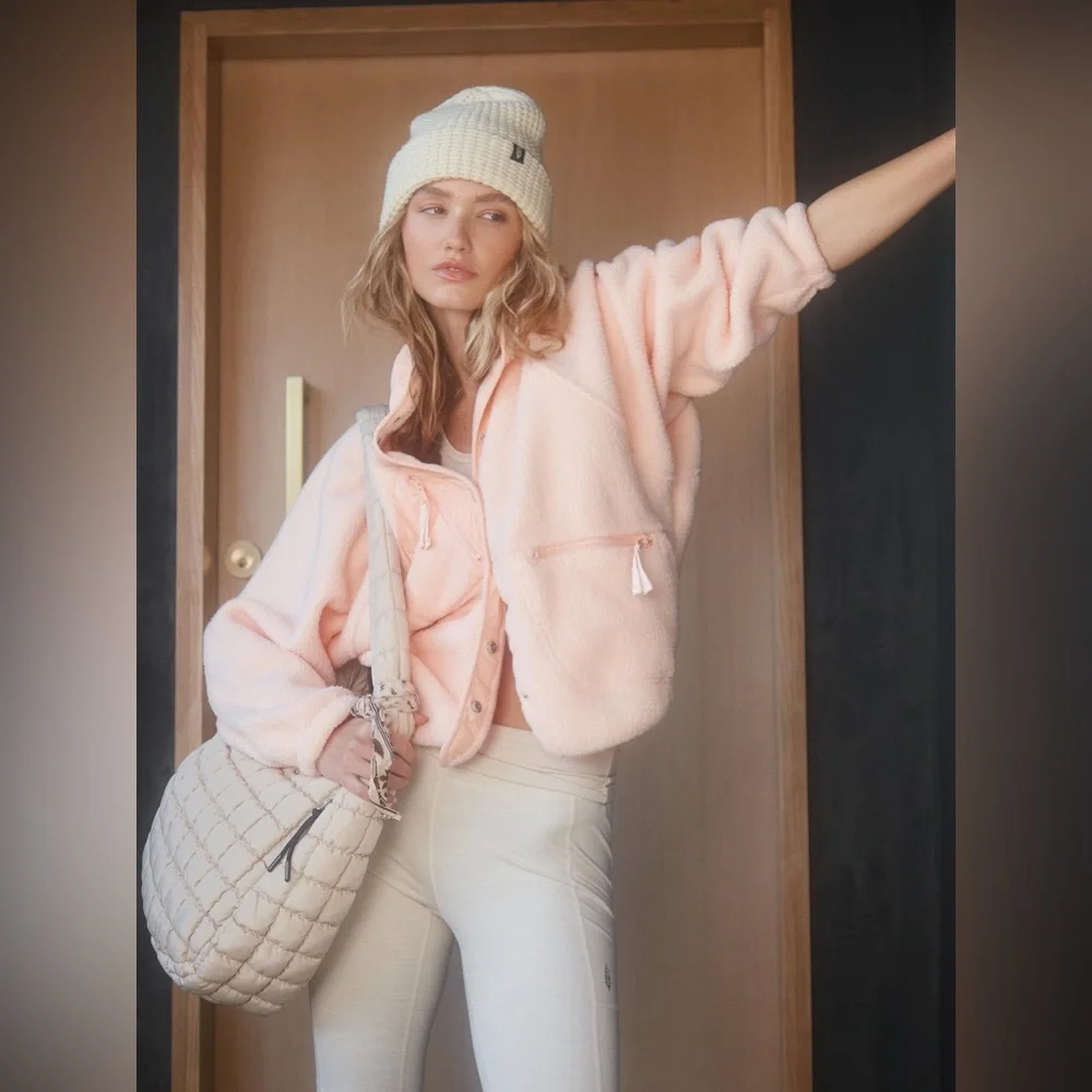 Free People Hit The Slopes Fleece Jacket - Picture 2 of 5